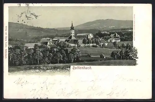 AK Rottenbuch / Ammer, Ortsansicht aus der Vogelschau
