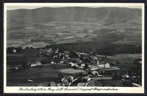 AK Breitenberg / bayr. Wald, Gesamtansicht, Fliegeraufnahme