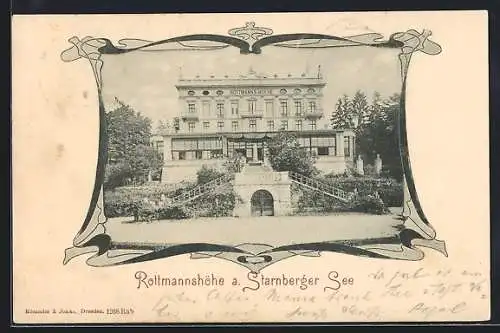 AK Berg / Starnberger See, Hotel Rottmannshöhe