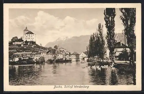 AK Buchs, Blick aufs Schloss Werdenberg