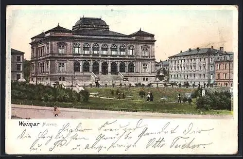 AK Weimar / Thüringen, Museum und Parkanlagen