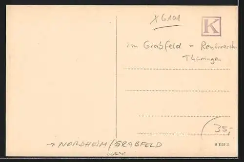 AK Nordheim / Grabfeld, Bäckerei und Kolonialwarengeschäft Franz Fischer