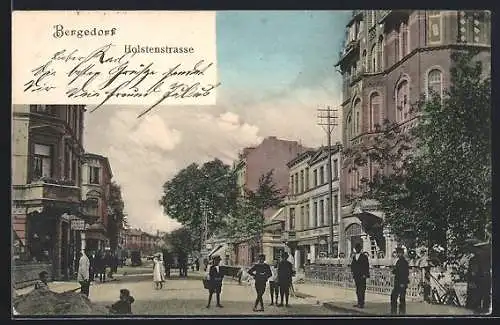 AK Bergedorf, Blick in die Holstenstrasse