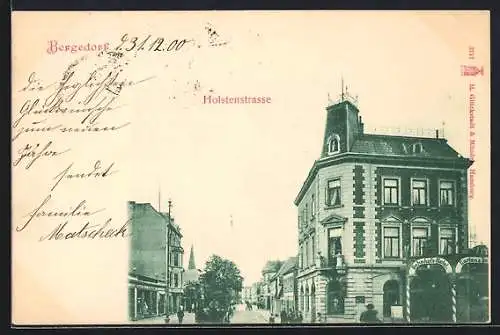 AK Bergedorf, Blick in die Holstenstrasse