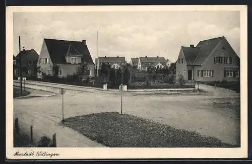 AK Wittingen, Strassenpartie mit Wohnhäusern