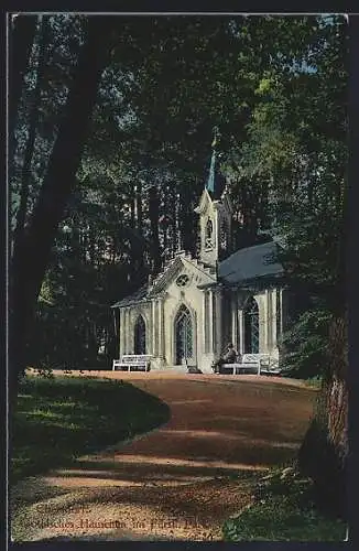 AK Ebersdorf / Reuss, Häuschen im Fürstl. Park