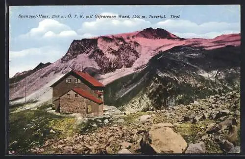 AK Spanagel-Haus, Berghütte an der Gefrorenen Wand im Tuxertal