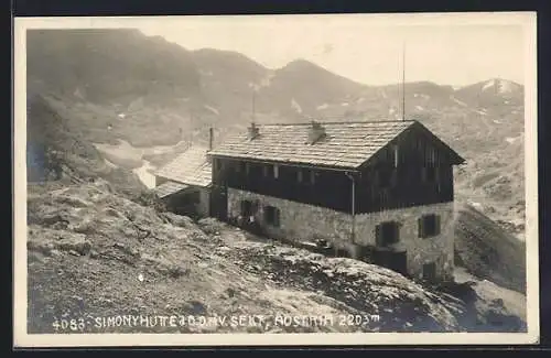 AK Simonyhütte, Gebäudeansicht