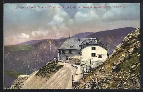 AK Rifugio Aleardo Fronza alle Coronelle, Berghütte nel Gruppo del Catinaccio, Dolomiti