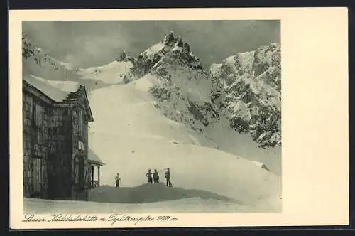 AK Karlsbaderhütte, Blick auf die Teplitzerspitze im Winter