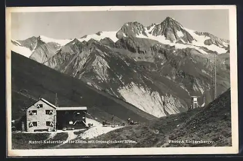 AK Matrei-Kaisertörlhütte, Berghütte mit Grossglockner