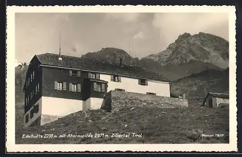 AK edelhütte mit Ahornspitze, Blick den Hang hinauf