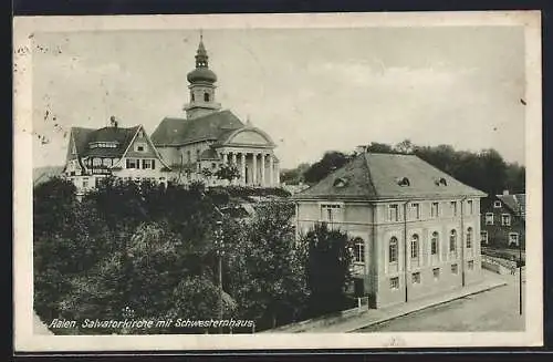AK Aalen, Salvatorkirche mit Schwesternhaus