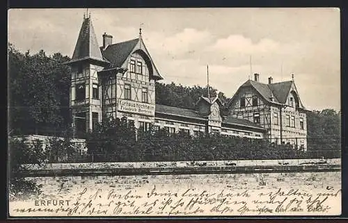 AK Hochheim /Erfurt, Kurhaus Hochheim, Bes. Friedrich Bertram