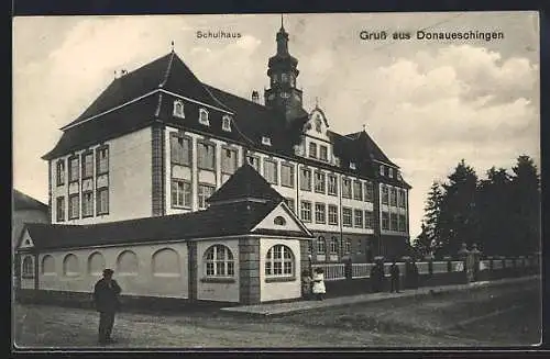 AK Donaueschingen, Partie am Schulhaus