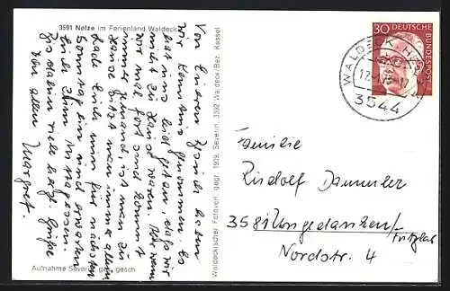 AK Netze / Waldeck, Gesamtansicht, Strassenpartie, Kirche