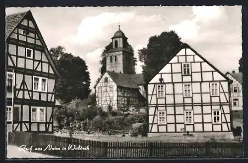 AK Netze in Waldeck, Ortspartie mit Kirche