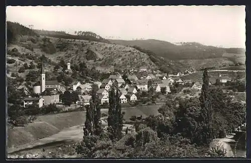 AK Au im Murgtal, Teilansicht mit Kirche