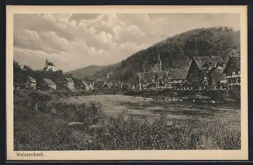 AK Weisenbach / Murgthal, Teilansicht mit Kirche