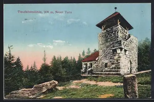 AK Loffenau, Blick auf den Neuen Turm