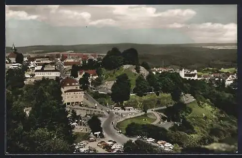 AK Waldeck / Hessen, Blick vom Schloss auf Stadt Waldeck