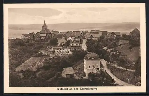 AK Waldeck / Hessen, Gesamtansicht des Ortes