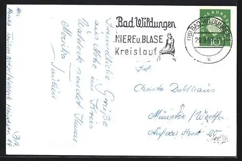 AK Netze i. Waldeck, Blick von einer Anhöhe auf den Ort