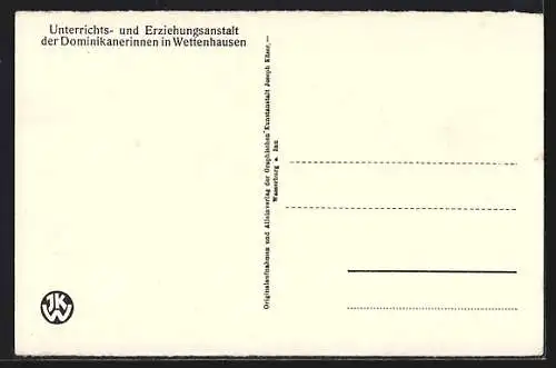 AK Wettenhausen, Unterrichts- & Erziehungsanstalt der Dominikanerinnen