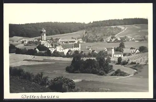 AK Wettenhausen, Ortsansicht mit Umgebung