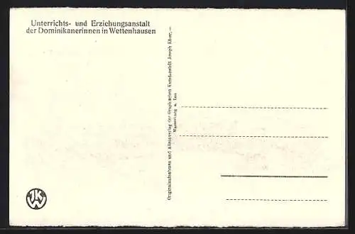 AK Wettenhausen, Unterrichts- und Erziehungsanstalt der Dominikanerinnen, Schlafsaal Nr. 2