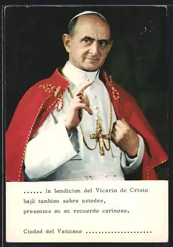 AK Papst Paul der VI.