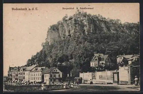 AK Tetschen-Bodenbach-Decin, Bergschloss Schäferwand