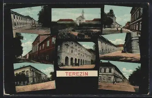 AK Theresienstadt / Terezin, Paradeplatz, Zeughaus, Pragerstrasse