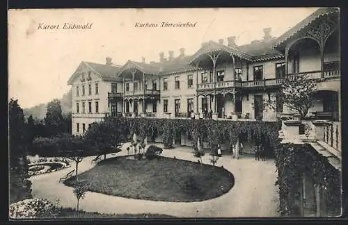 AK Eichwald, Blick auf das Kurhaus Theresienbad