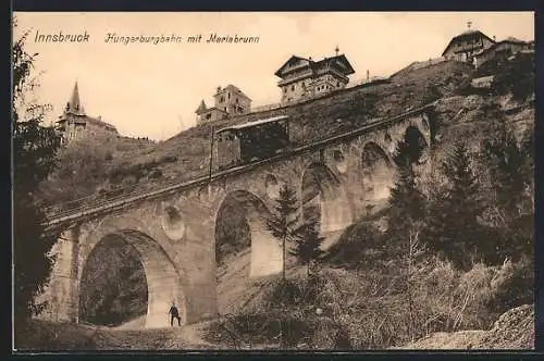 AK Innsbruck, Hungerburgbahn mit Mariabrunn