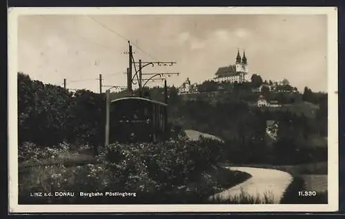 AK Linz, Die Bergbahn auf den Pöstlingberg