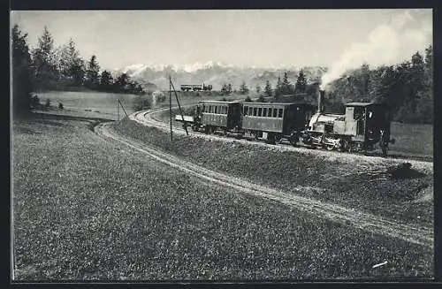 AK Uetlibergbahn, Gr. Kurve u. Berneralpen