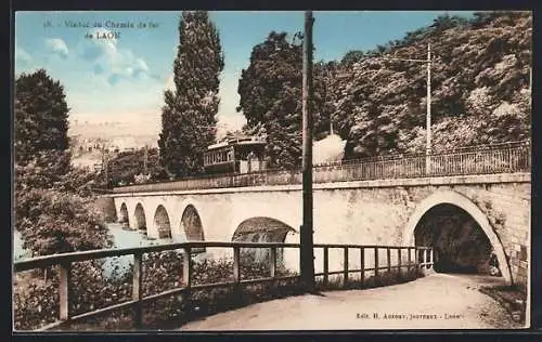 AK Laon, Viaduc du Chemin de fer de Laon