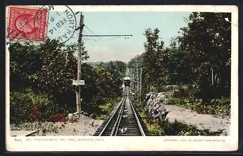 AK Holyoke, MA, Mount Tom Railway, Bergbahn in den USA