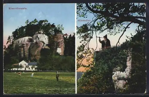 AK Bürgstein, Einsiedlerstein und Einsiedler