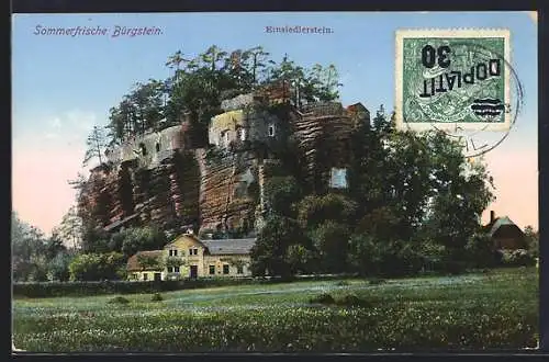 AK Bürgstein, Burg Einsiedlerstein, Maria Schäfr