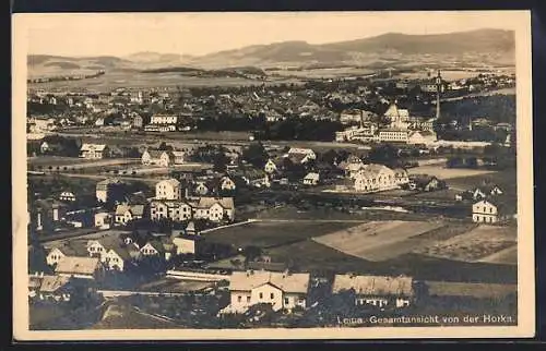 AK Leipa / Ceska Lipa, Gesamtansicht von der Horka aus