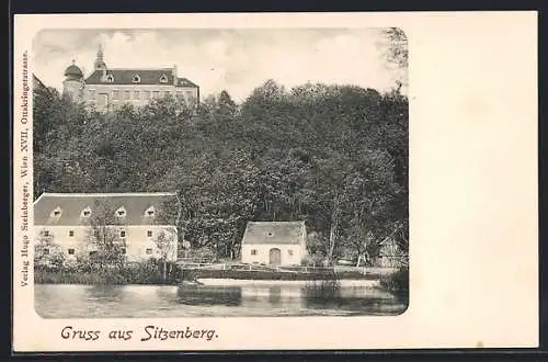 AK Sitzenberg, Ansicht vom Wasser aus