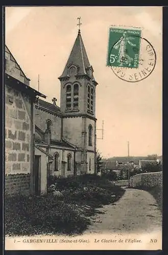 AK Gargenville, Le Clocher de l`Église