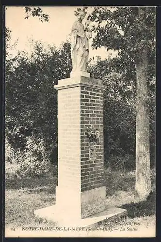 AK Notre-Dame-de-la-Mère, La Statue, Saône-et-Loire