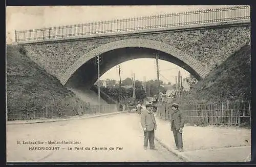 AK Hardricourt, Le Pont du Chemin de Fer