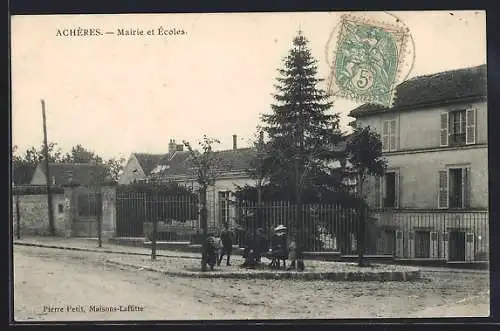 AK Achères, Mairie et Écoles