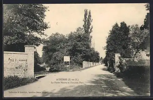 AK Achères, La Porte Neuve et l`ancien Parc