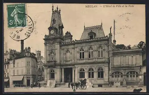 AK Meulan, L`Hotel de Ville et la Poste