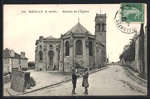 AK Meulan /S.-et-O., Abside de l`Église